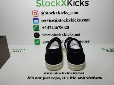 Rick Owens Strobe Vintage Low Black Suede RU01C4897 LPOLVS-911 review stockxkicks 01