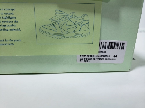 PK God Batch OFF-WHITE Out Of Office OOO Low Tops White Green OMIA189C99LEA0010155 review 