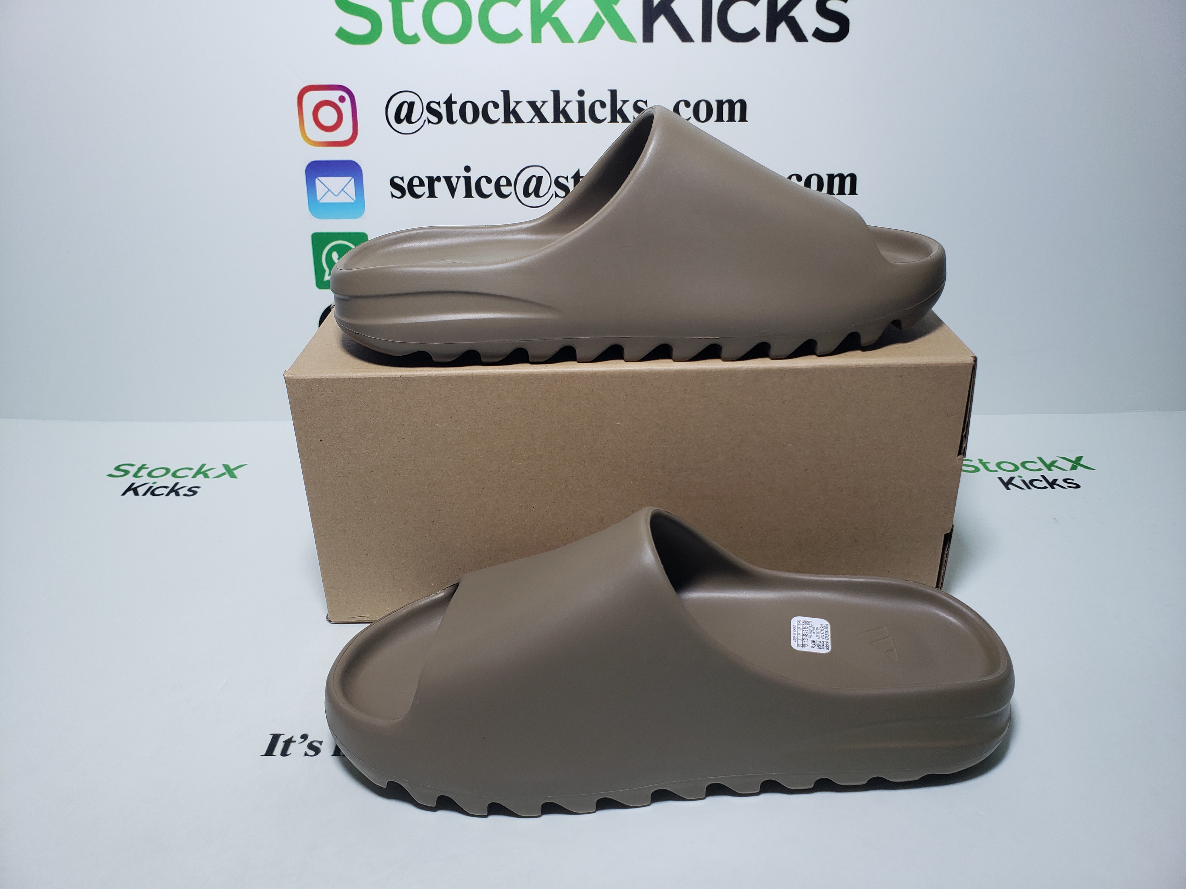 PK God Batch adidas Yeezy Slide Earth Brown FV8425 review stockxkicks 05