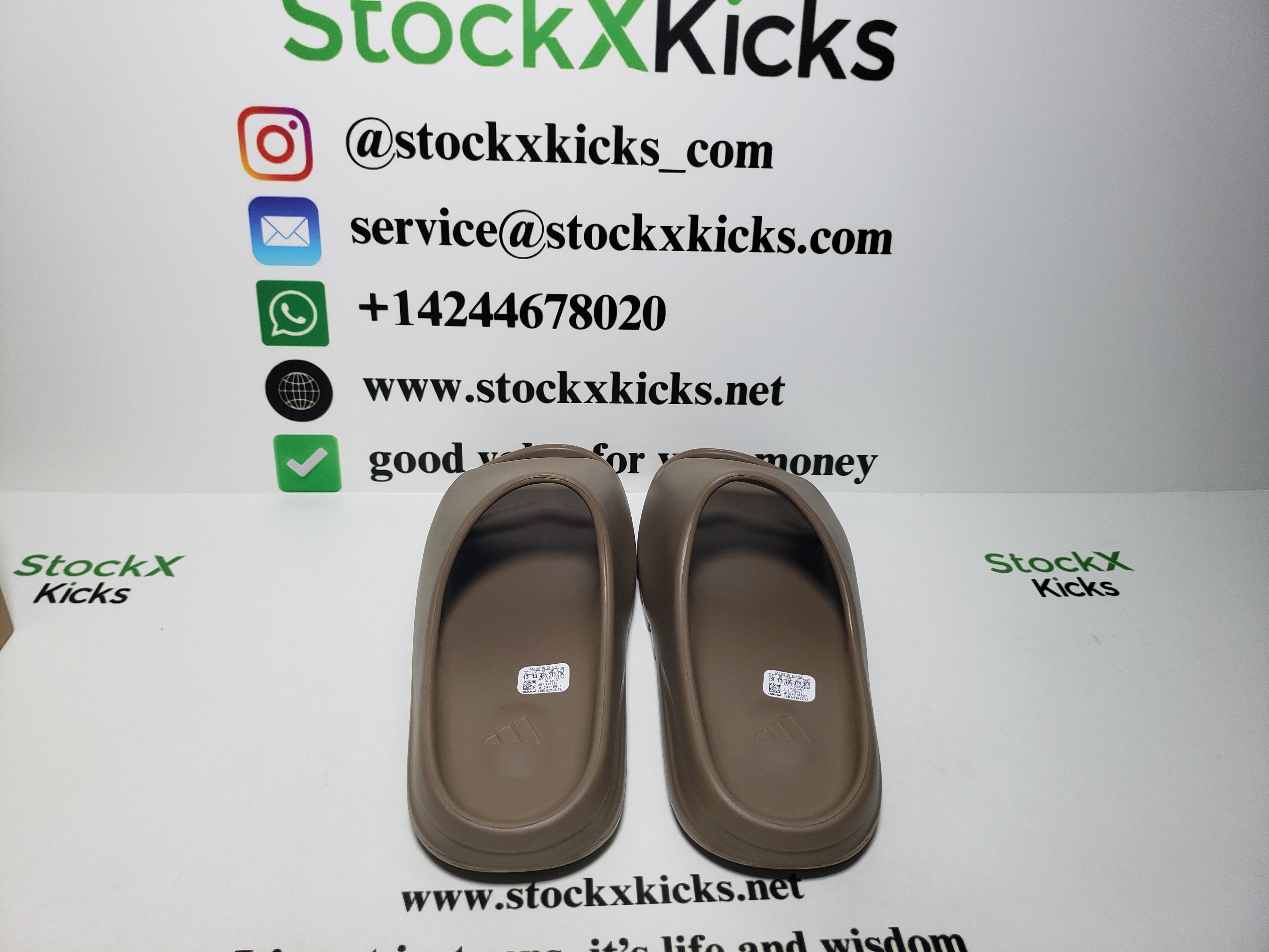 PK God Batch adidas Yeezy Slide Earth Brown FV8425 review stockxkicks 01