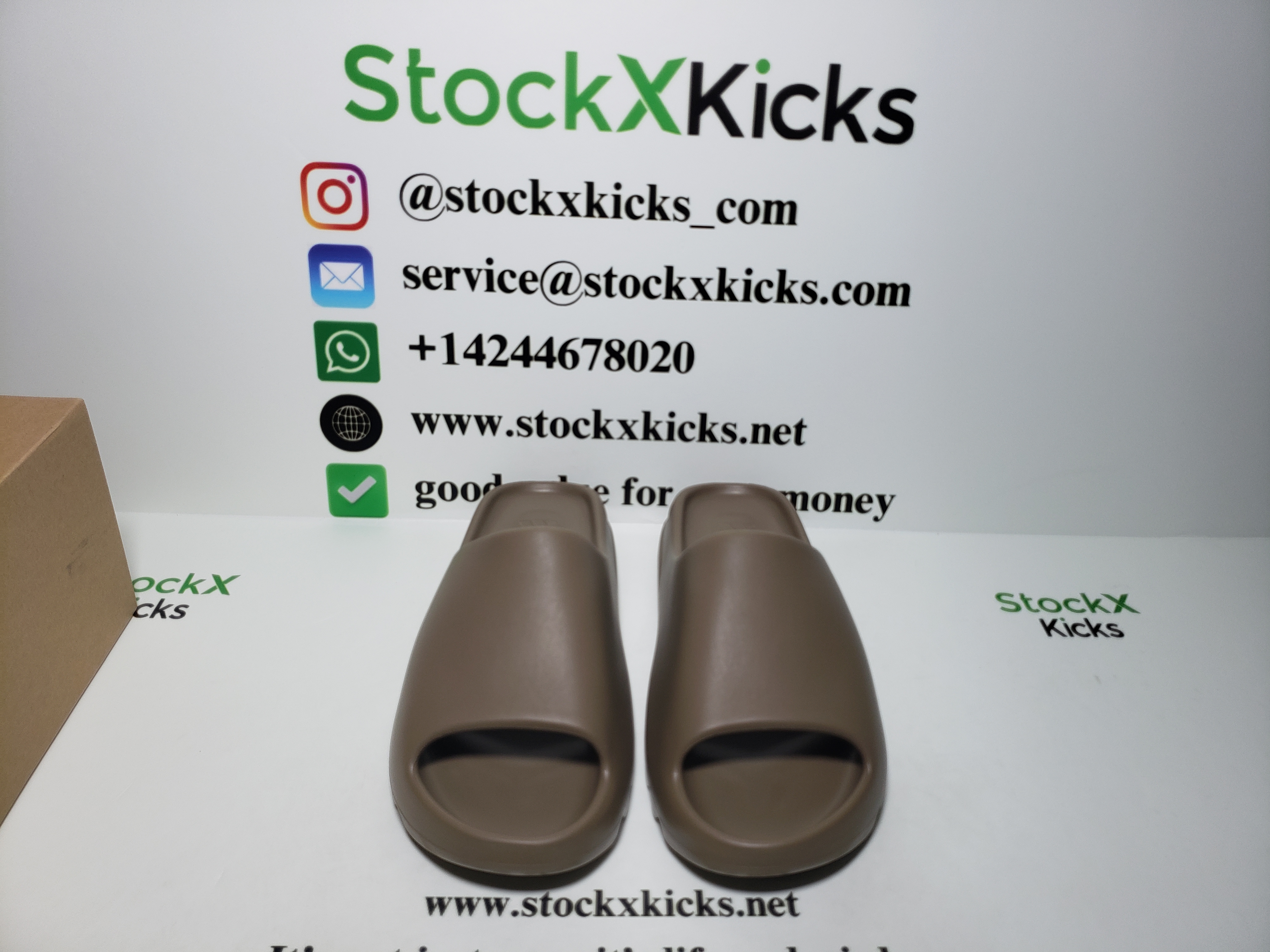 PK God Batch adidas Yeezy Slide Earth Brown FV8425 review stockxkicks 06