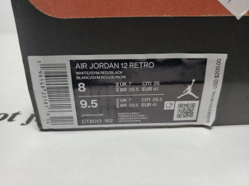 PK God Batch Air Jordan 12 Red Taxi CT8013-162 review 