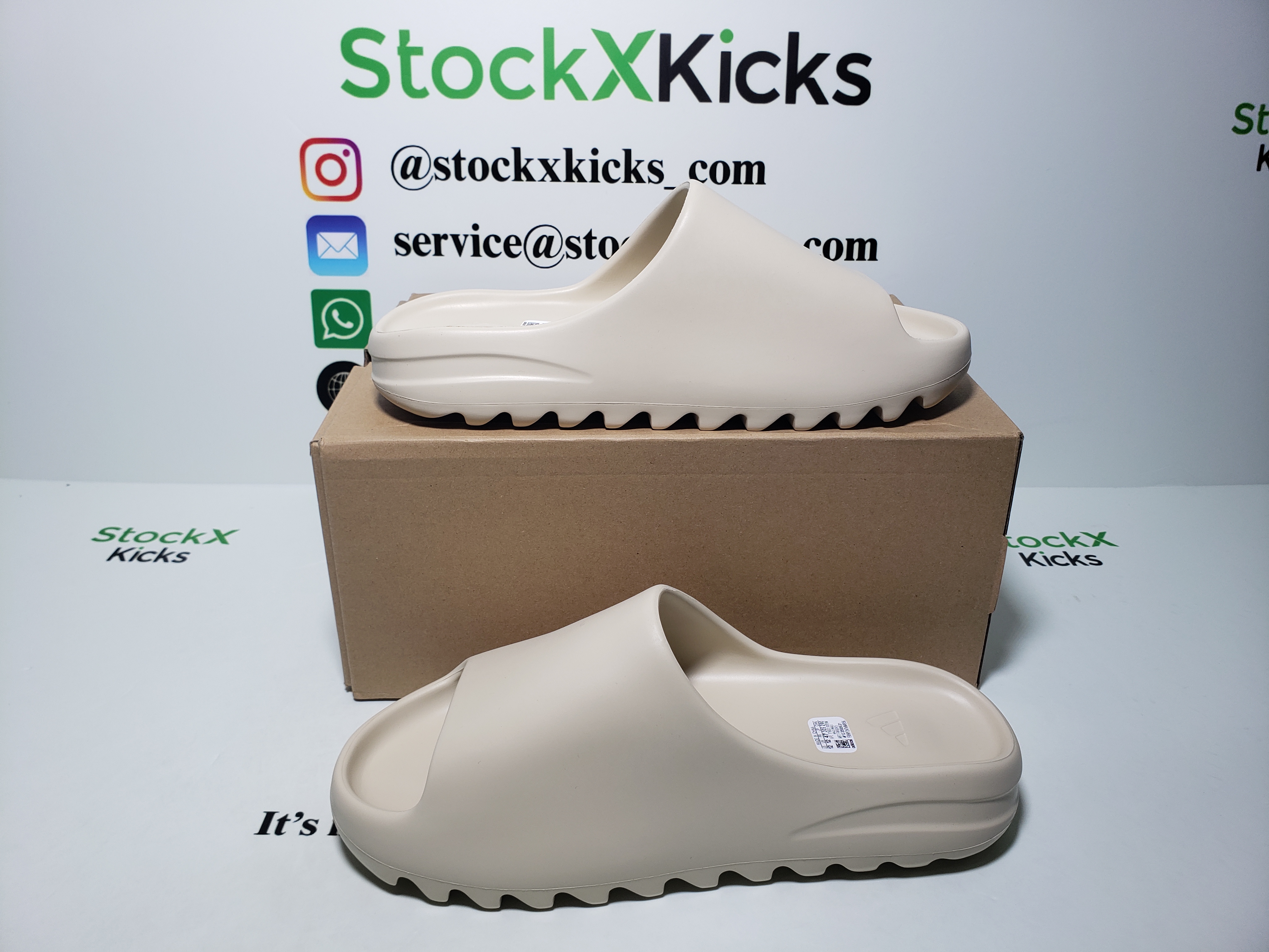 PK God adidas Yeezy Slide Bone FW6345 review stockxkicks 04