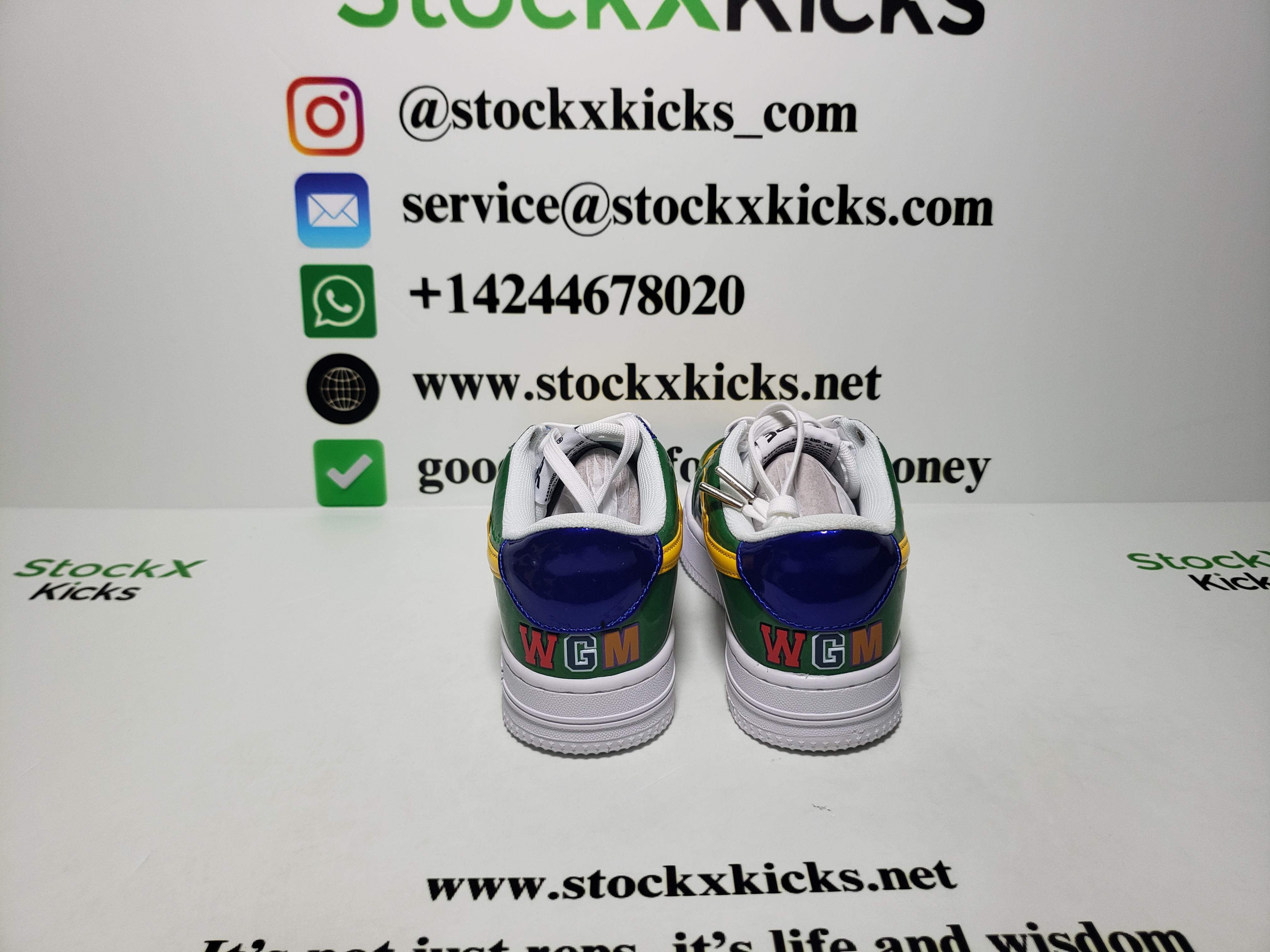 A Bathing Ape Bape Sta Green Shark 1H20-191-013  review stockxkicks 01