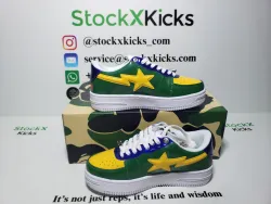 A Bathing Ape Bape Sta Green Shark 1H20-191-013  review stockxkicks 05