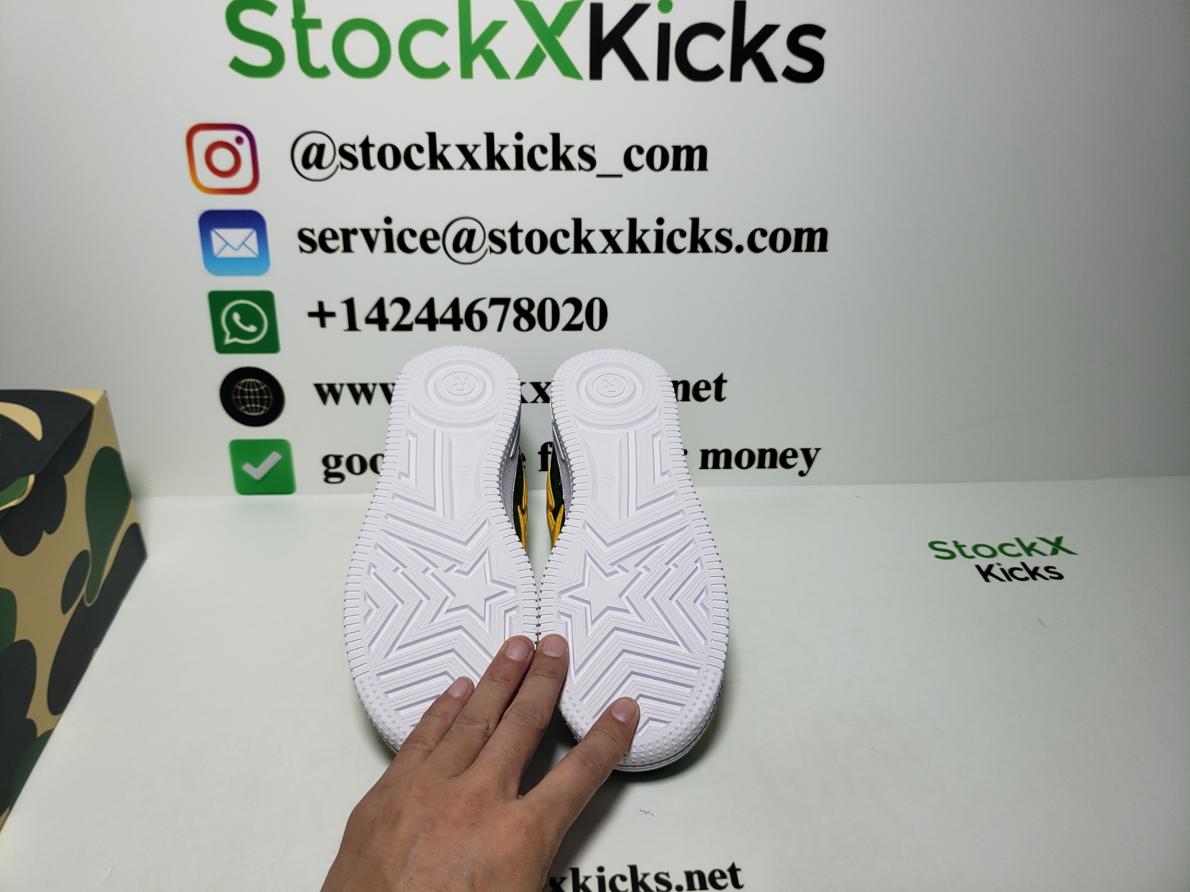 A Bathing Ape Bape Sta Green Shark 1H20-191-013  review stockxkicks 06