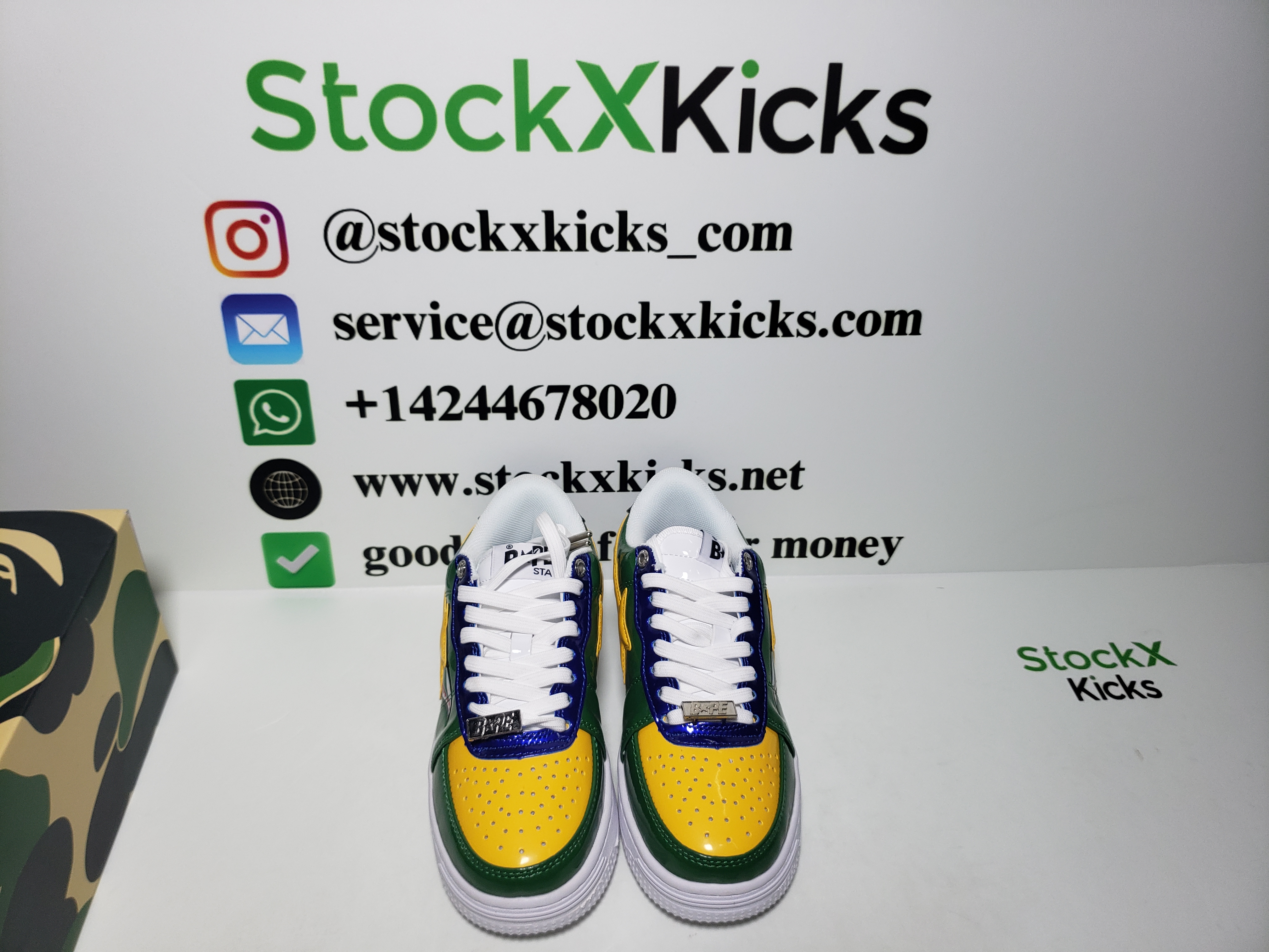 A Bathing Ape Bape Sta Green Shark 1H20-191-013  review stockxkicks 05