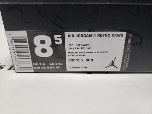 PK God Batch Nike Air Jordan 4 Retro Kaws  930155-003 review 