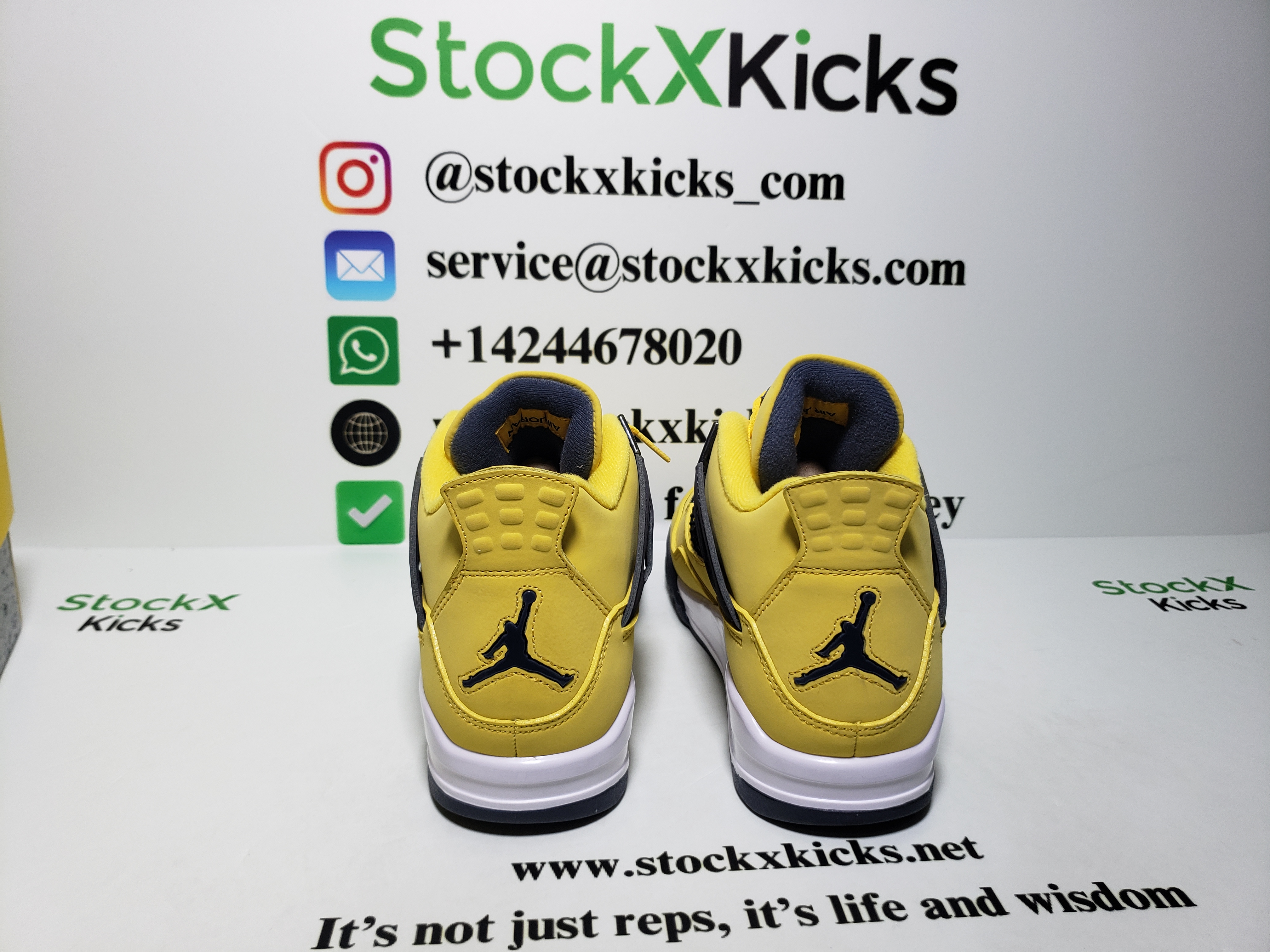 PK God Batch Air Jordan 4  Retro Black and yellow electric mother Lightning (2021) CT8527-700 review stockxkicks 01