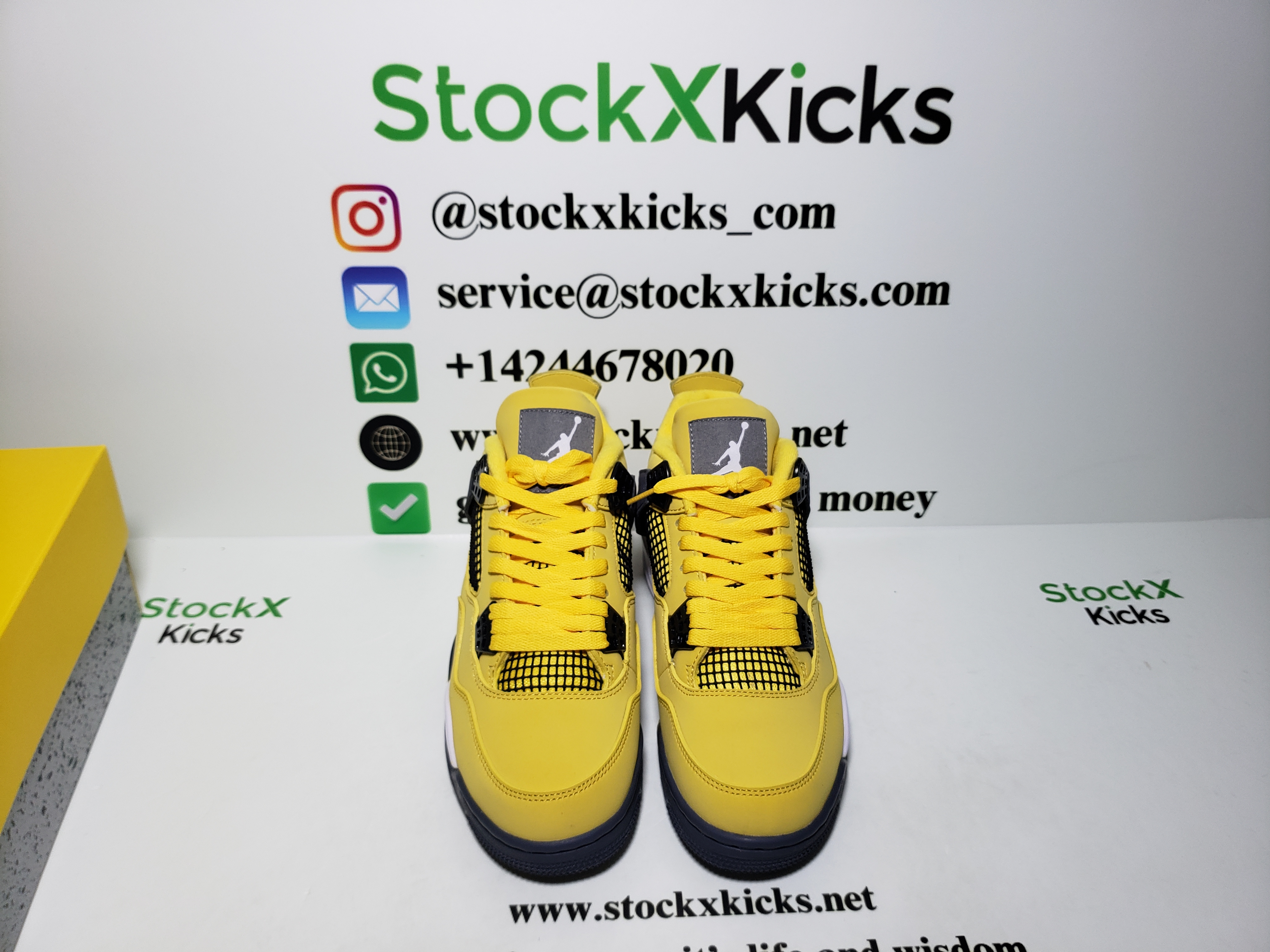 PK God Batch Air Jordan 4  Retro Black and yellow electric mother Lightning (2021) CT8527-700 review stockxkicks 05