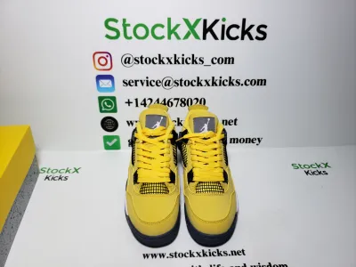 PK God Batch Air Jordan 4  Retro Black and yellow electric mother Lightning (2021) CT8527-700 review stockxkicks 05