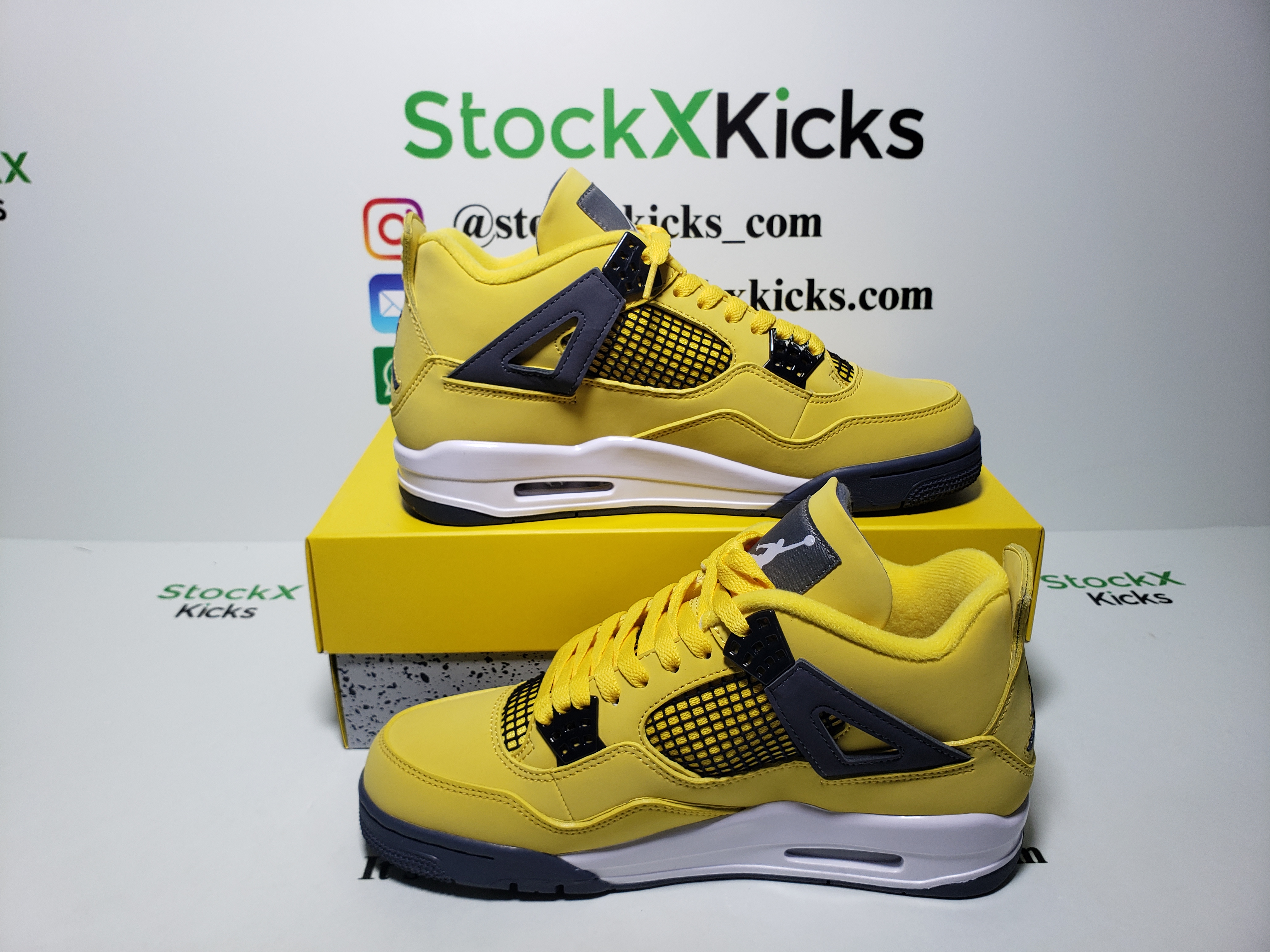 PK God Batch Air Jordan 4  Retro Black and yellow electric mother Lightning (2021) CT8527-700 review stockxkicks 04
