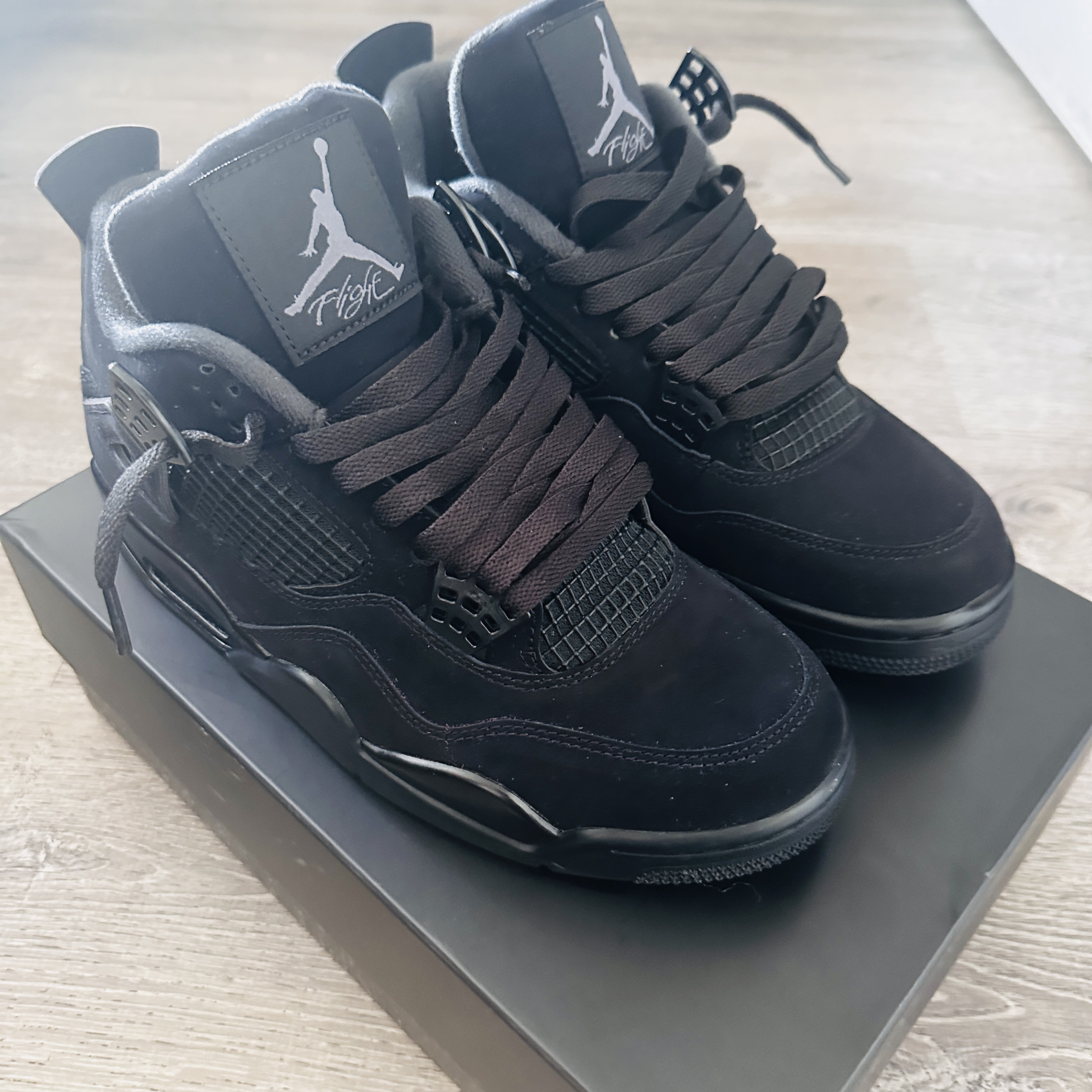 PK God Batch Air Jordan 4 Retro Black Cat CU1110-010 review Iker 00