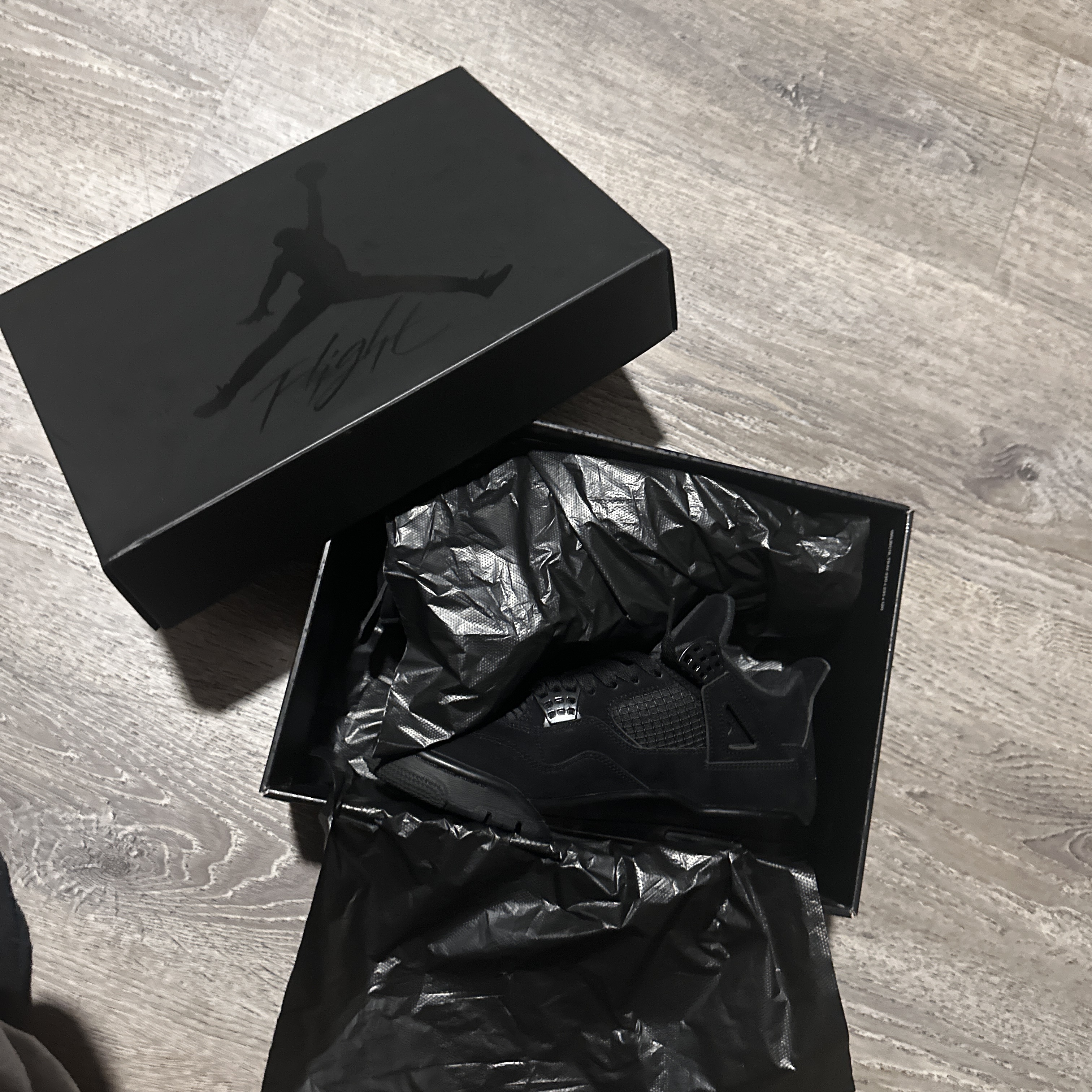 PK God Batch Air Jordan 4 Retro Black Cat CU1110-010 review Iker 01