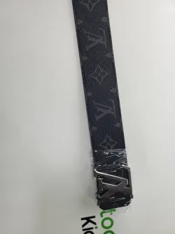 [Add One] Louis Vuitton Calfskin Monogram Eclipse LV Initiales Belt CK0725 review stockxkicks.org 02