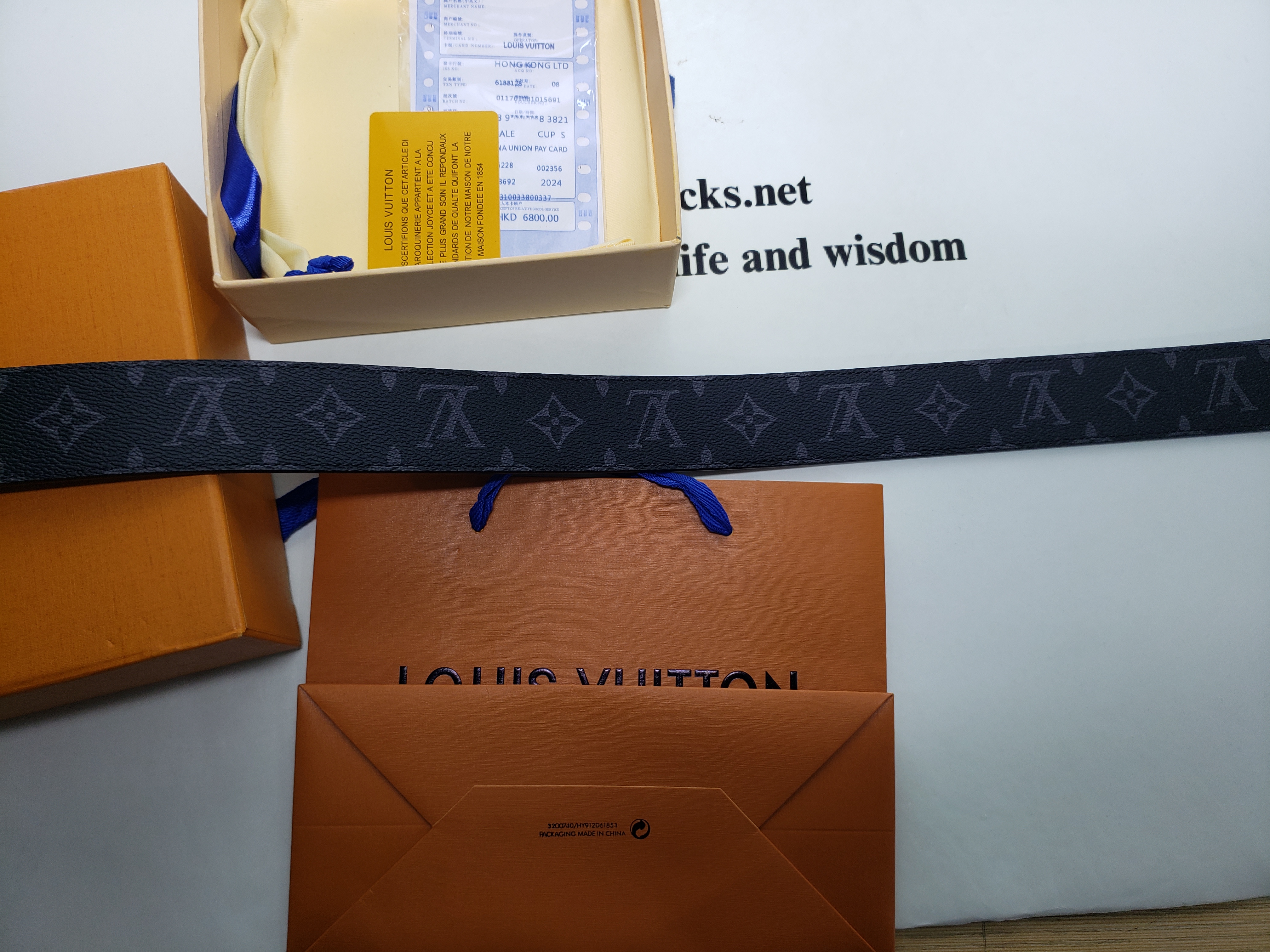 [Add One] Louis Vuitton Calfskin Monogram Eclipse LV Initiales Belt CK0725 review stockxkicks.org 02
