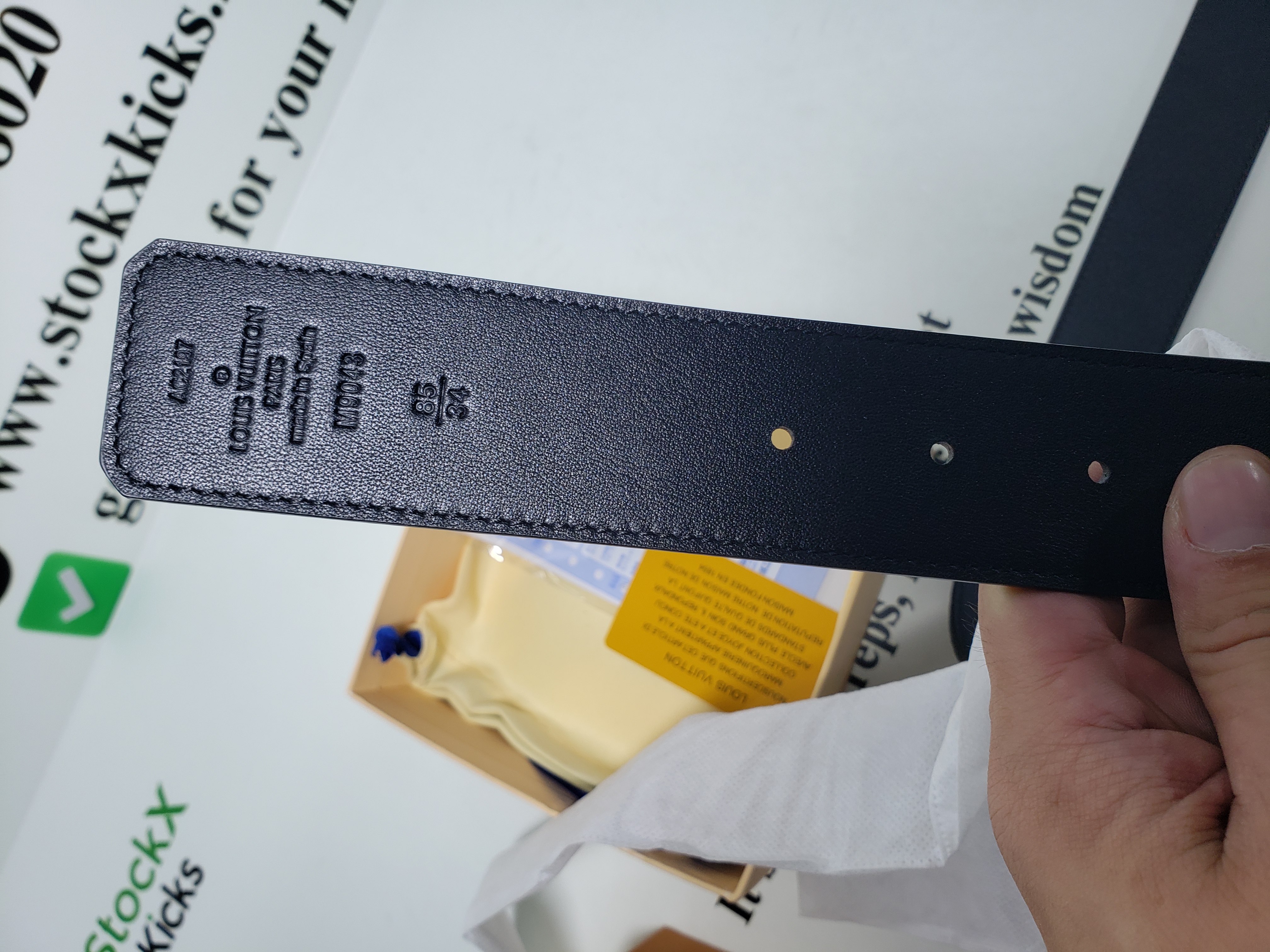 [Add One] Louis Vuitton Calfskin Monogram Eclipse LV Initiales Belt CK0725 review stockxkicks.org 03