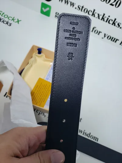 [Add One] Louis Vuitton Calfskin Monogram Eclipse LV Initiales Belt CK0725 review stockxkicks.org 03