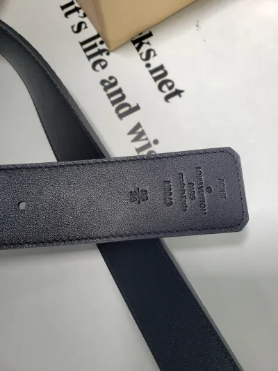 [Add One] Louis Vuitton Calfskin Monogram Eclipse LV Initiales Belt CK0725 review stockxkicks.org 04