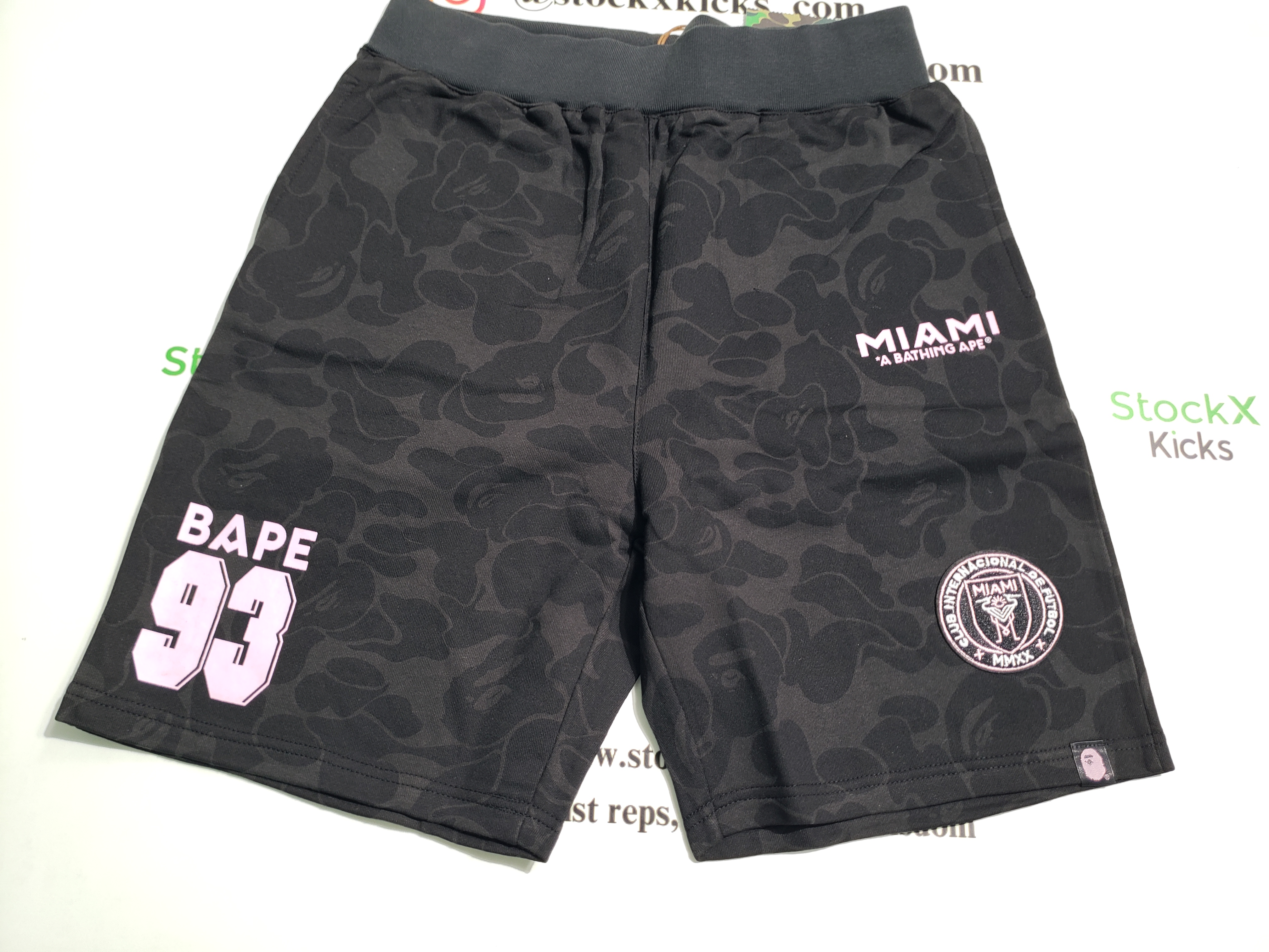 BAPE x Inter Miami CF Sweatshort Black review stockxkicks.org 00