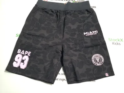 BAPE x Inter Miami CF Sweatshort Black review stockxkicks.org 00