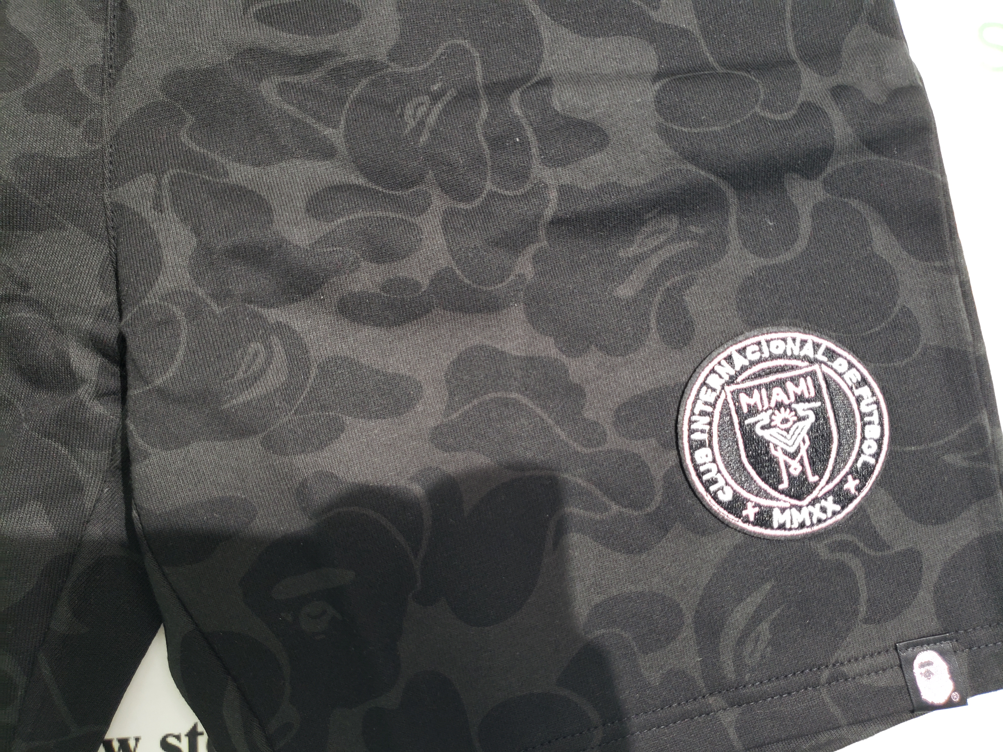 BAPE x Inter Miami CF Sweatshort Black review stockxkicks.org 01