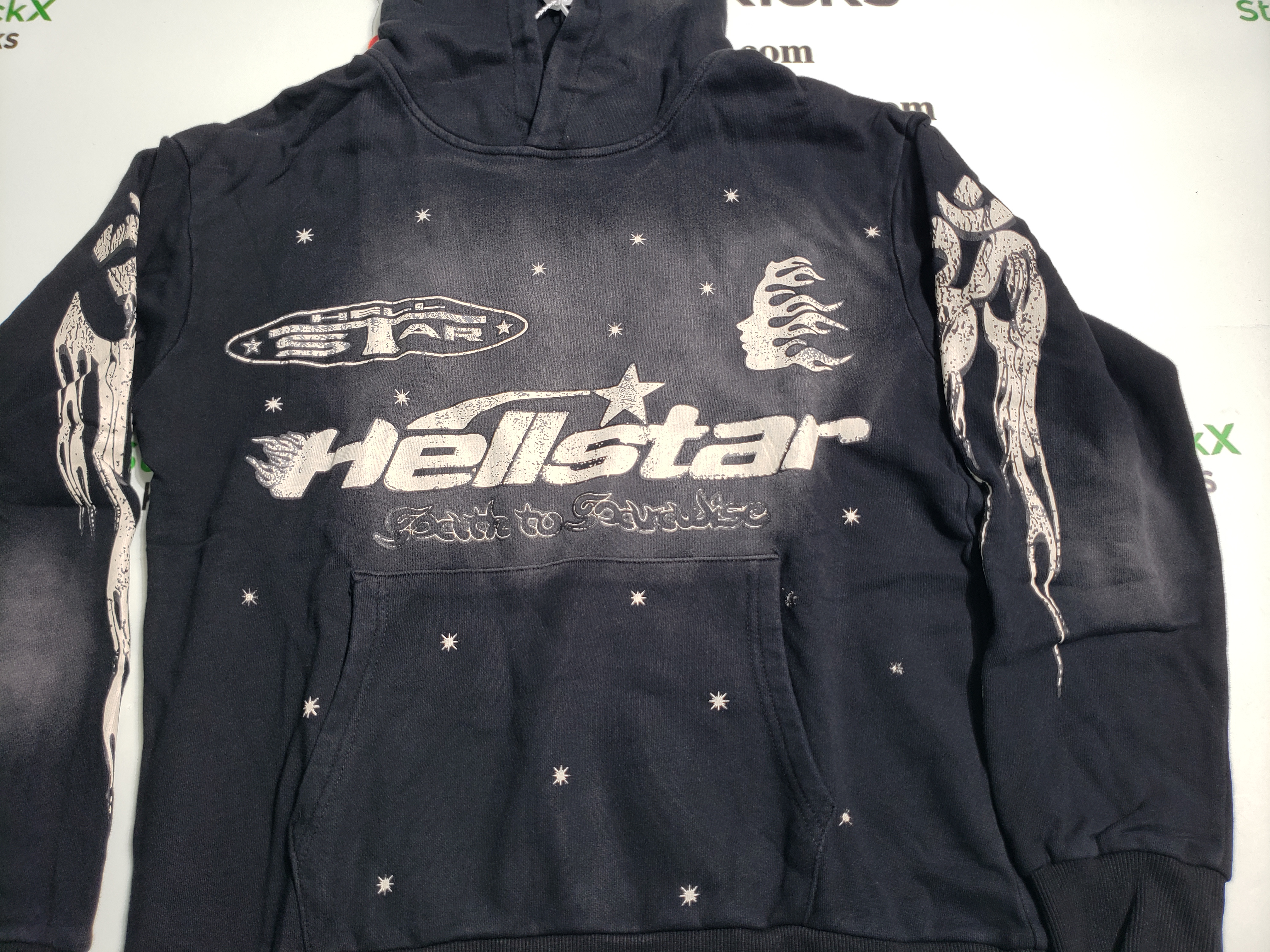 Hellstar Racer Hooded Vintage Black Hoodie review stockxkicks.org 01