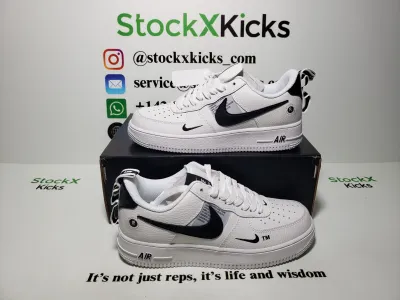 LJR Batch Nike Air Force 1 Low Utility White Black AJ7747-100 review stockxkicks.org 03
