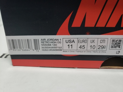 LJR Batch Air Jordan 1 Retro High Obsidian UNC 555088-140 review 
