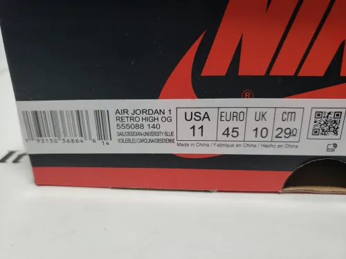 LJR Batch Air Jordan 1 Retro High Obsidian UNC 555088-140 review 