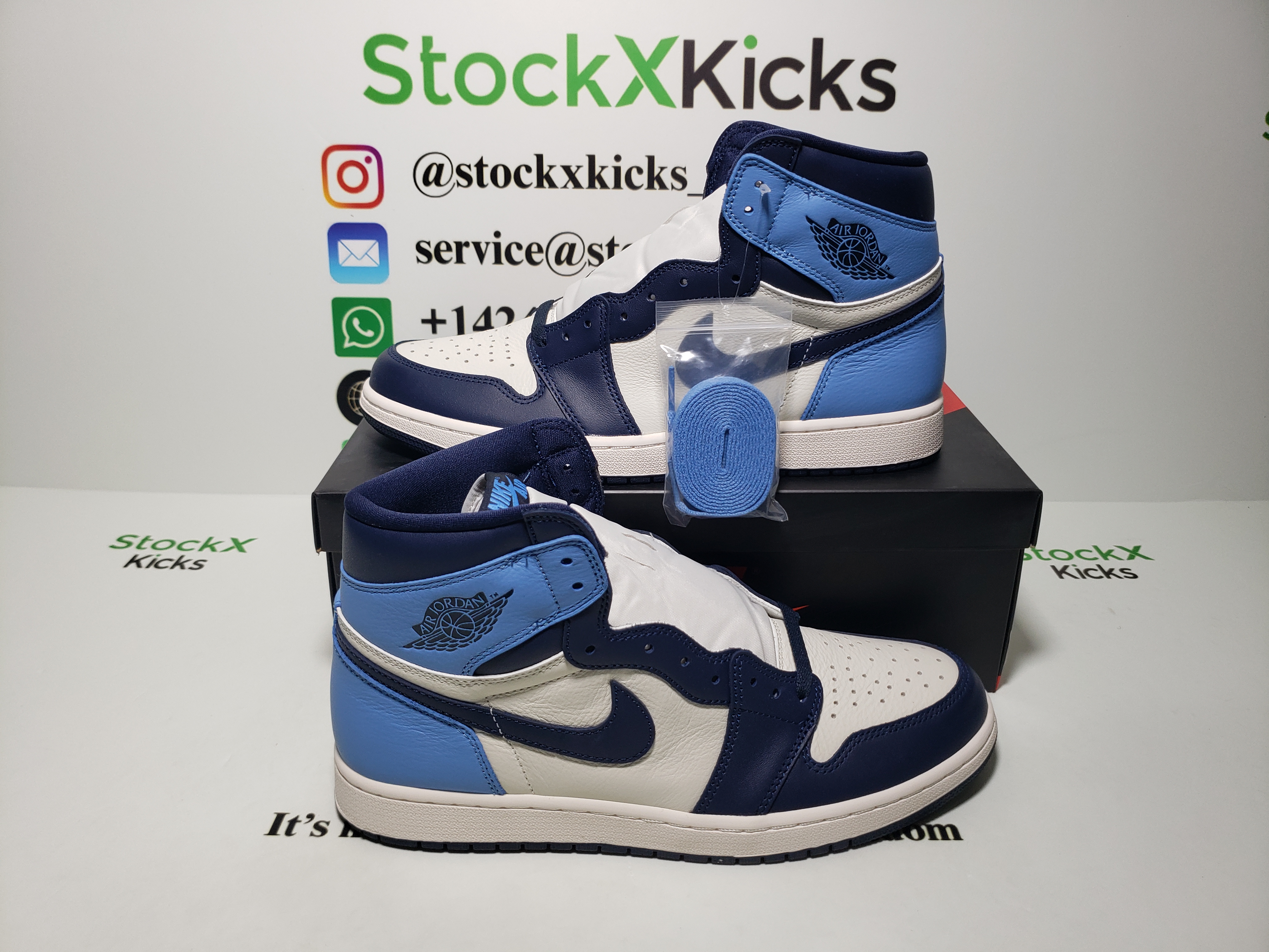 LJR Batch Air Jordan 1 Retro High Obsidian UNC 555088-140 review stockxkicks.org 03