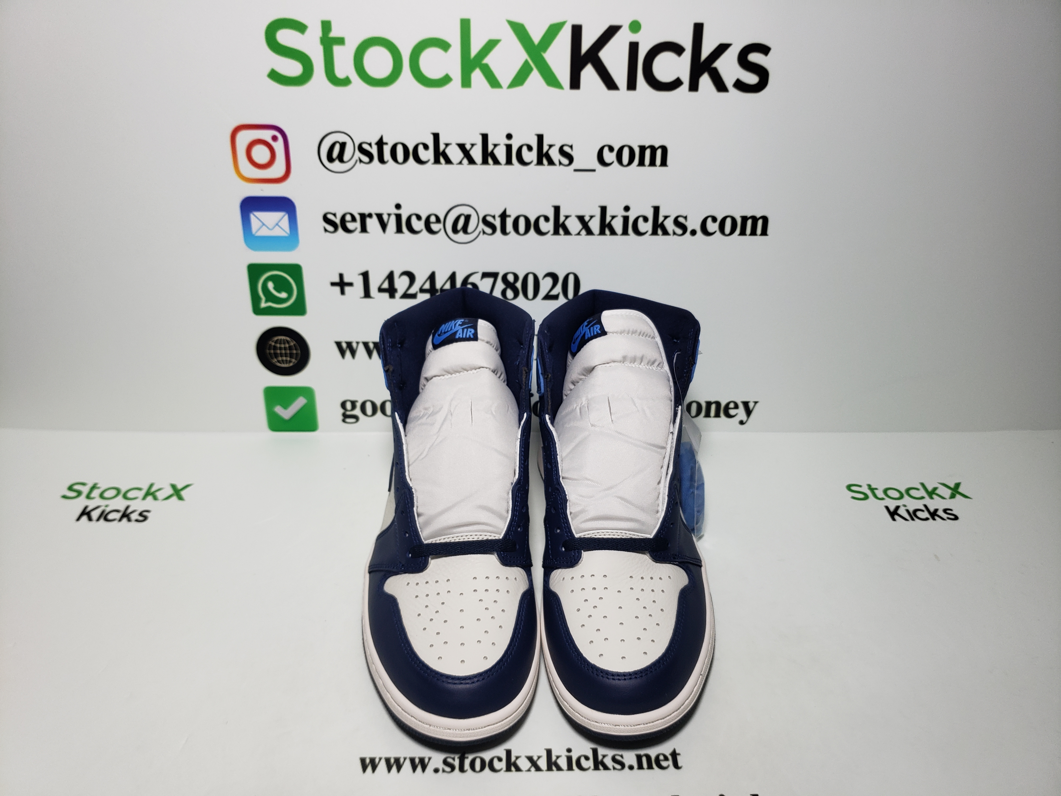 LJR Batch Air Jordan 1 Retro High Obsidian UNC 555088-140 review stockxkicks.org 05