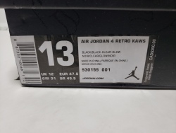 PK God Batch Air Jordan 4 Retro Kaws Black 930155-001 review Stockxkicks.org 01