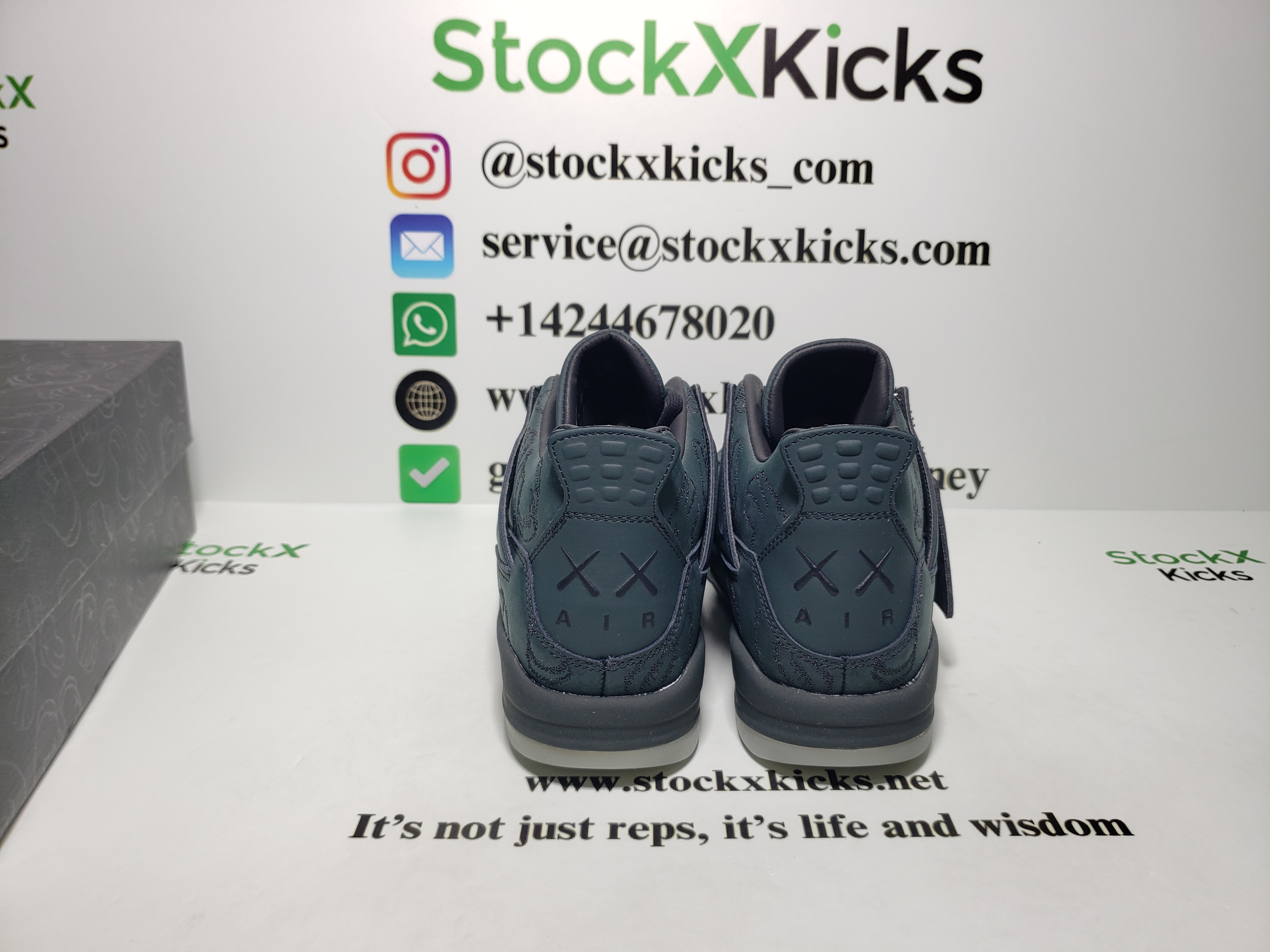 PK God Batch Air Jordan 4 Retro Kaws Black 930155-001 review Stockxkicks.org 01