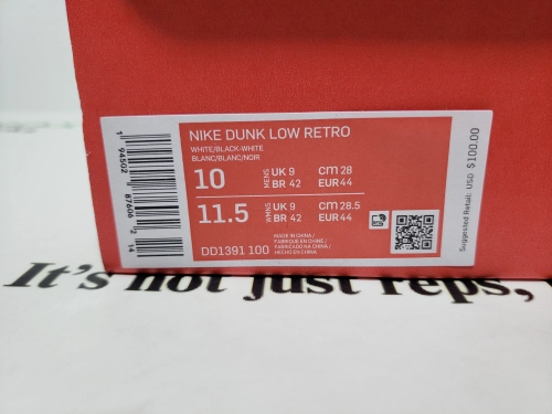 [Sale] Nike Dunk Low Black And White Panda DD1391-100 review 