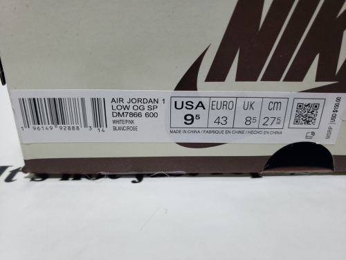PK God Batch Air Jordan 1 Low Travis Scott White Pink DM7866-600 review 