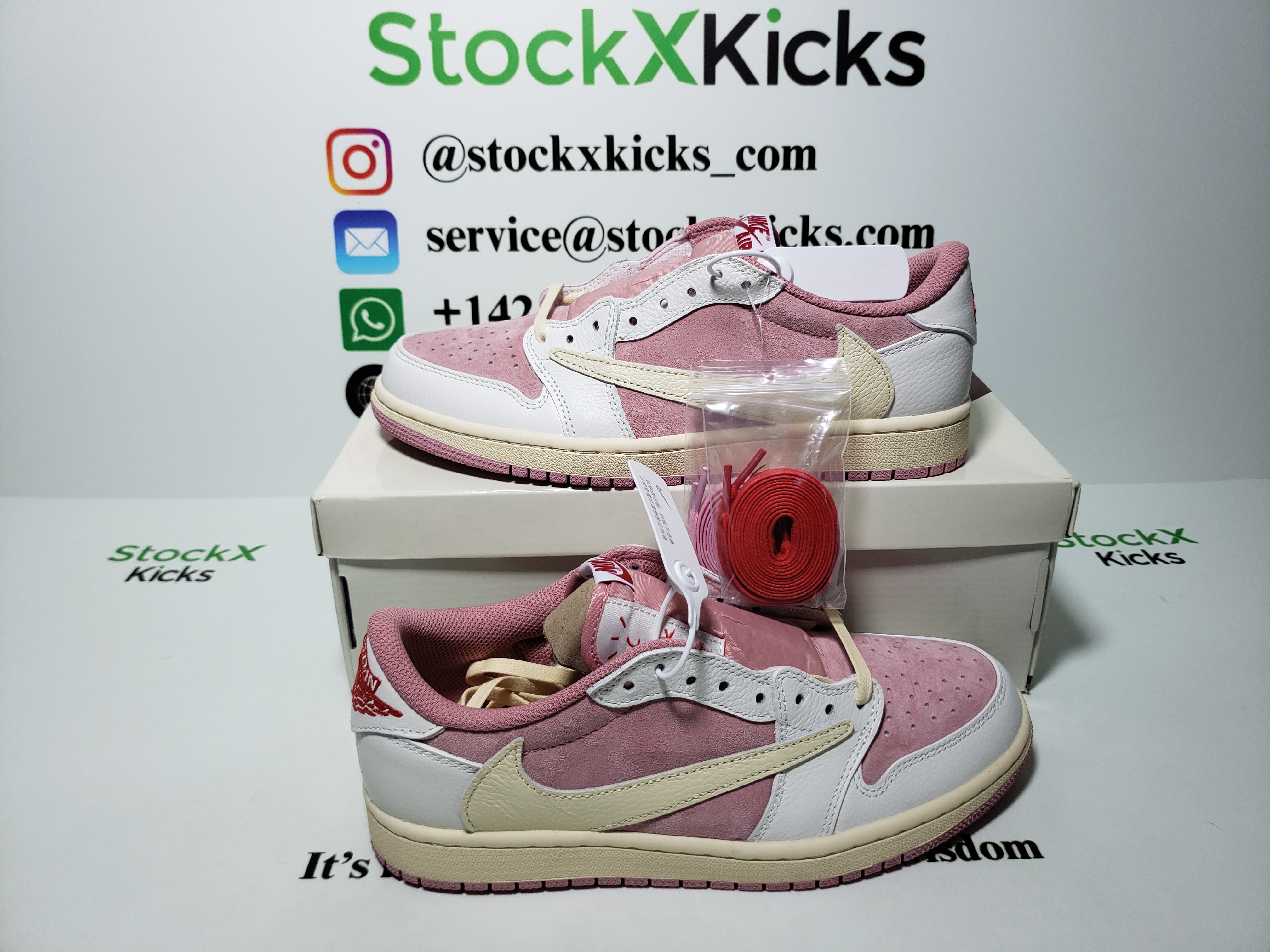 PK God Batch Air Jordan 1 Low Travis Scott White Pink DM7866-600 review Stockxkicks.org 03