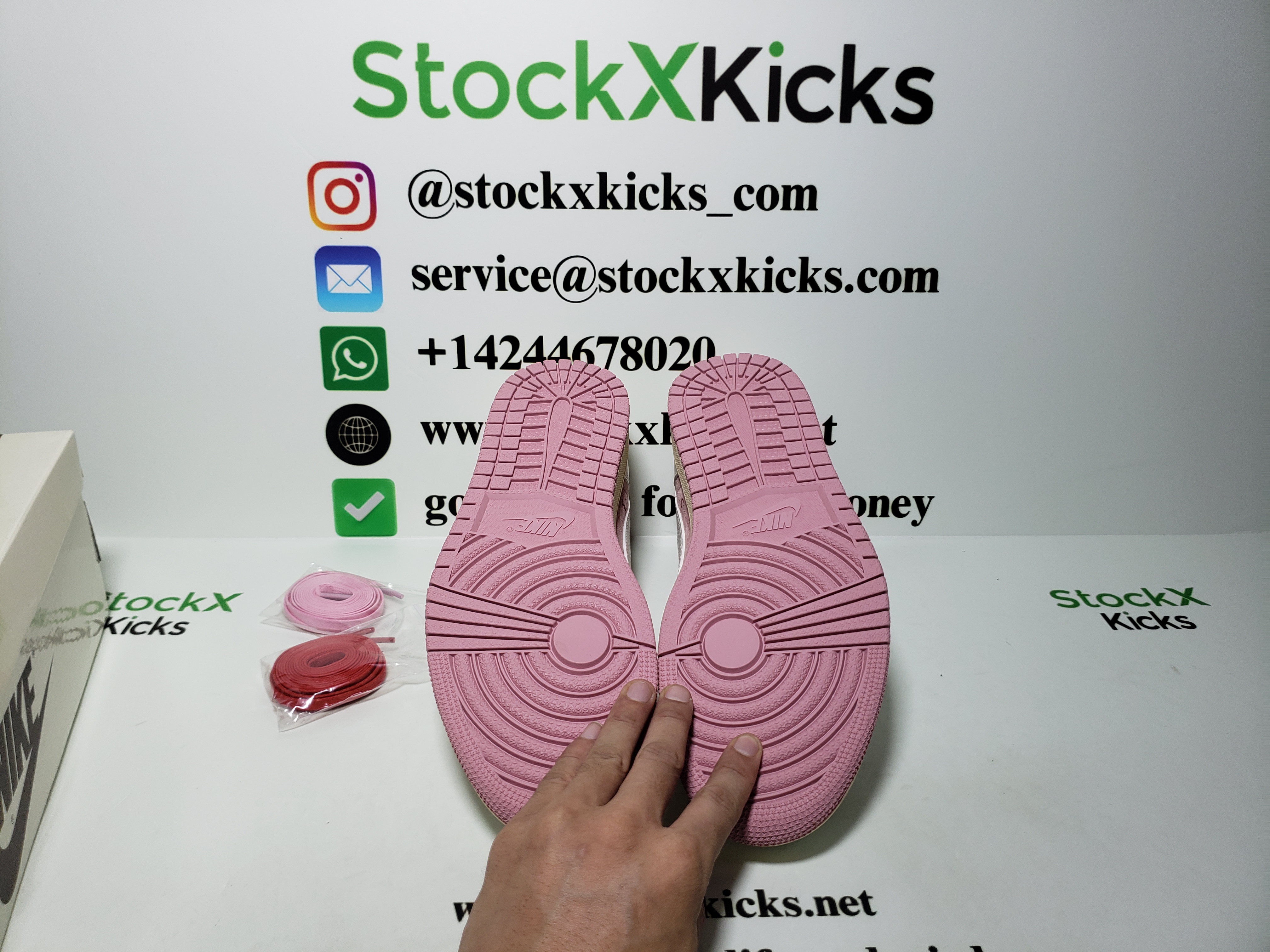 PK God Batch Air Jordan 1 Low Travis Scott White Pink DM7866-600 review Stockxkicks.org 06