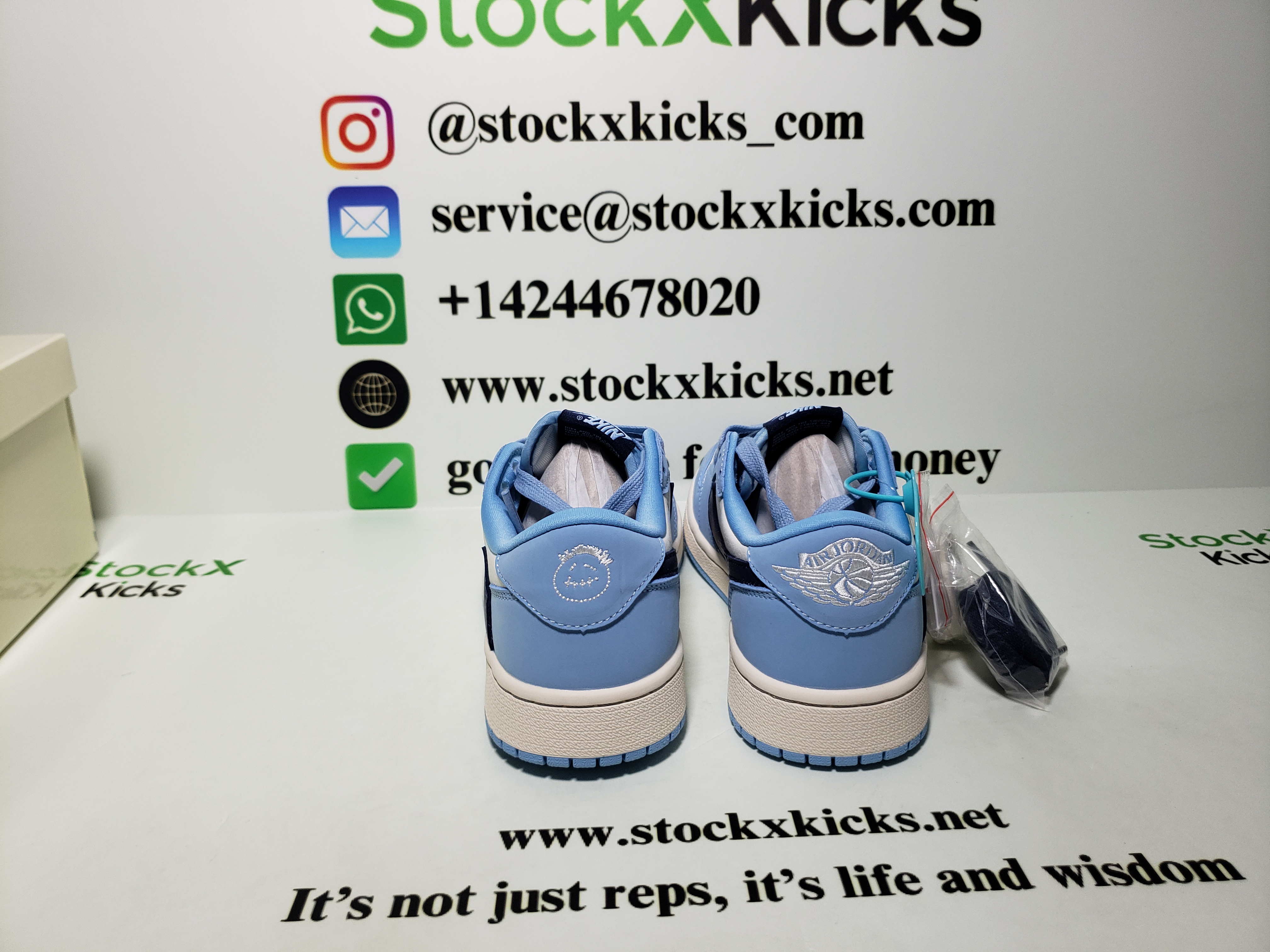 LJR Batch Air Jordan 1 Retro Low Golf Travis Scott Blue DM7688-400 review Stockxkicks.org 01