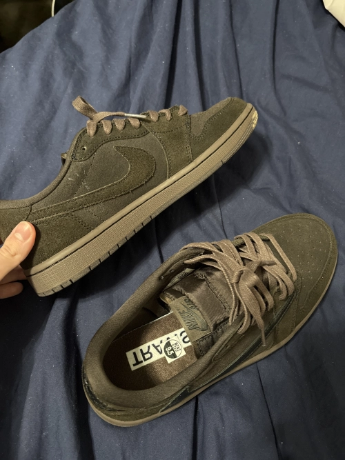 LJR Batch Air Jordan 1 Low Travis Scott  Velvet Brown DM7866-202 review 