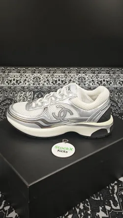 Chanel CC Logo Sneaker Black Silver review Stockxkicks 02
