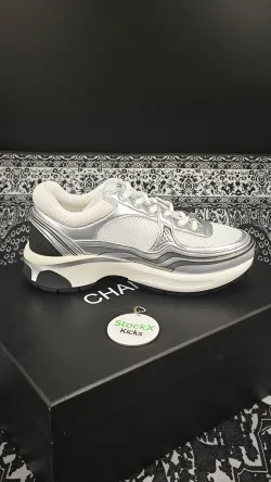 Chanel CC Logo Sneaker Black Silver review Stockxkicks 03
