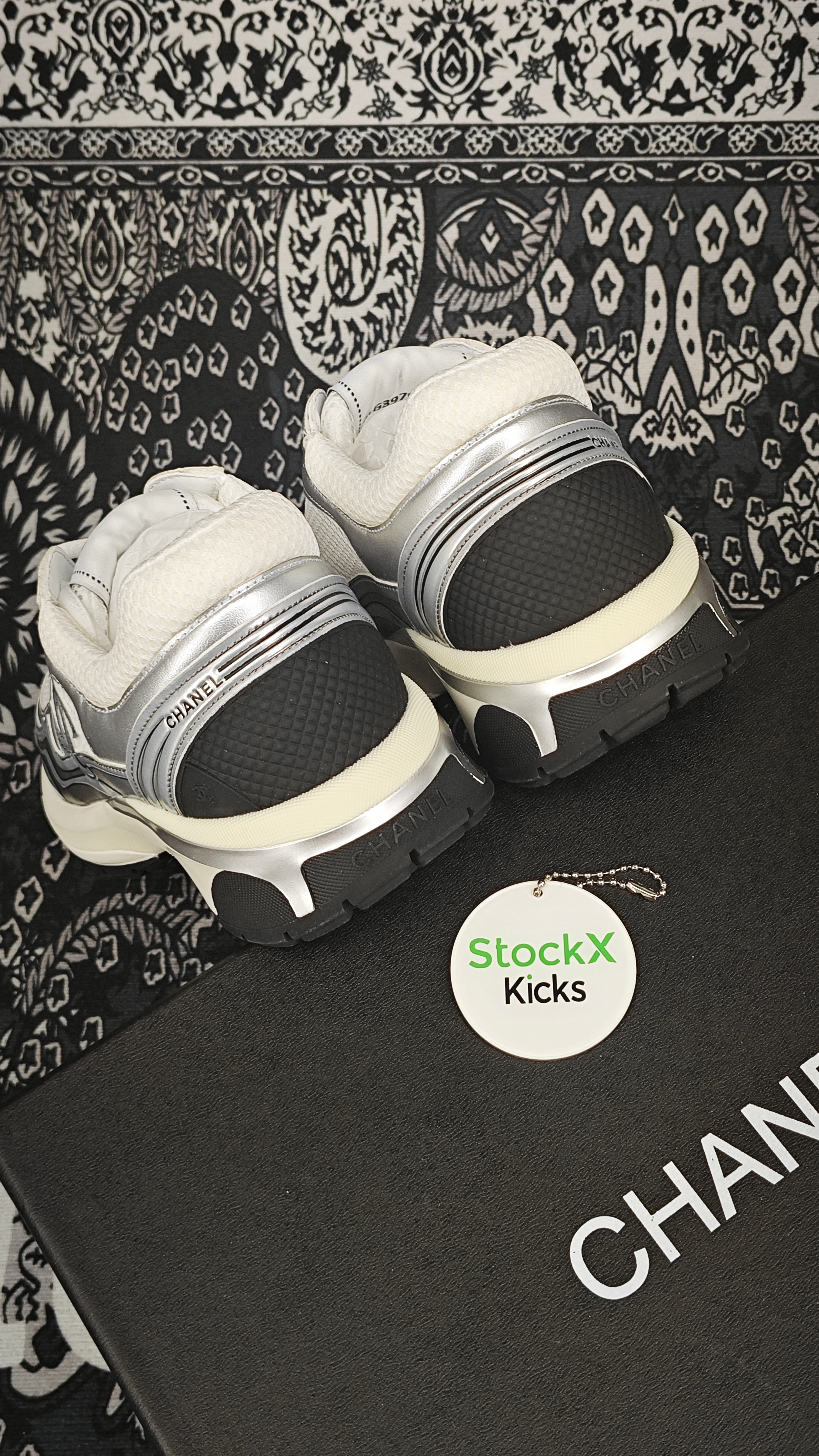 Chanel CC Logo Sneaker Black Silver review Stockxkicks 05