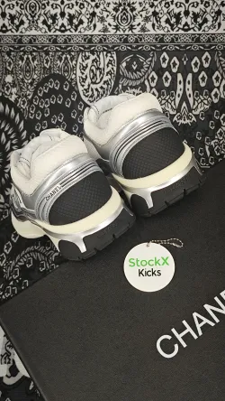Chanel CC Logo Sneaker Black Silver review Stockxkicks 06