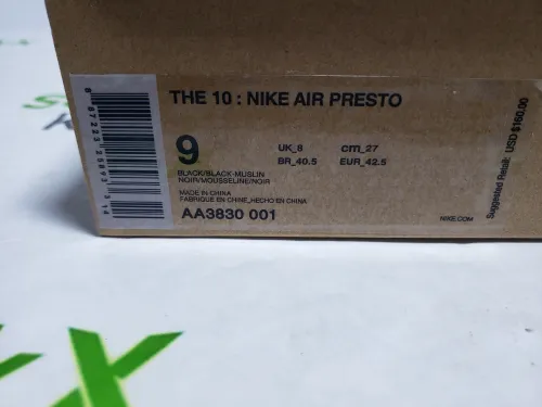 OFF-WHITE x Nike Air Presto AA3830-001 review 