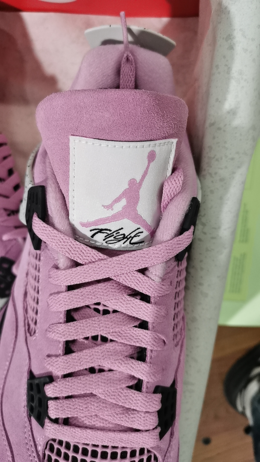 PK God Batch Air Jordan 4 Orchid AQ9129-501 review stockxkicksvip 04
