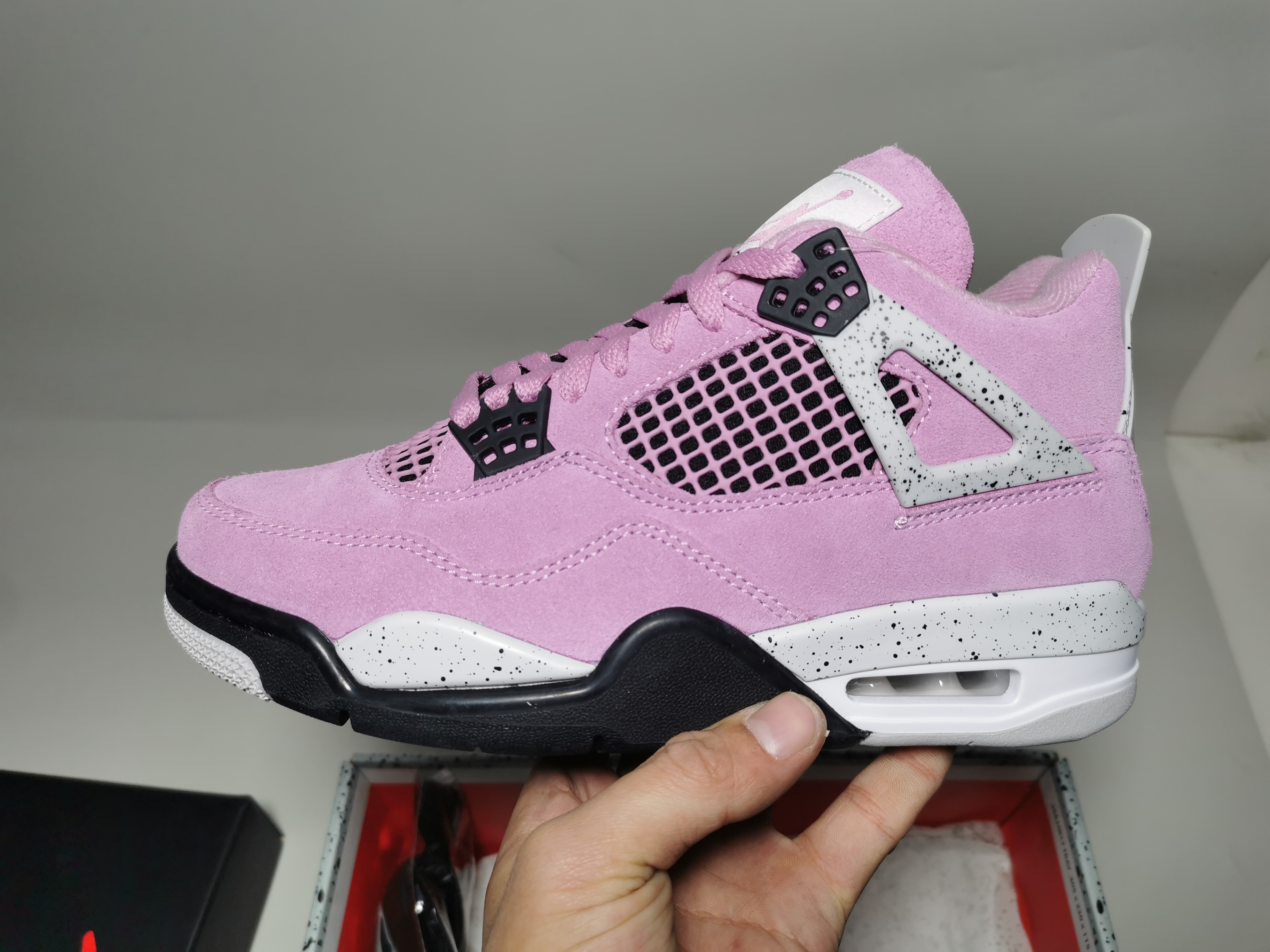 PK God Batch Air Jordan 4 Orchid AQ9129-501 review stockxkicksvip 00