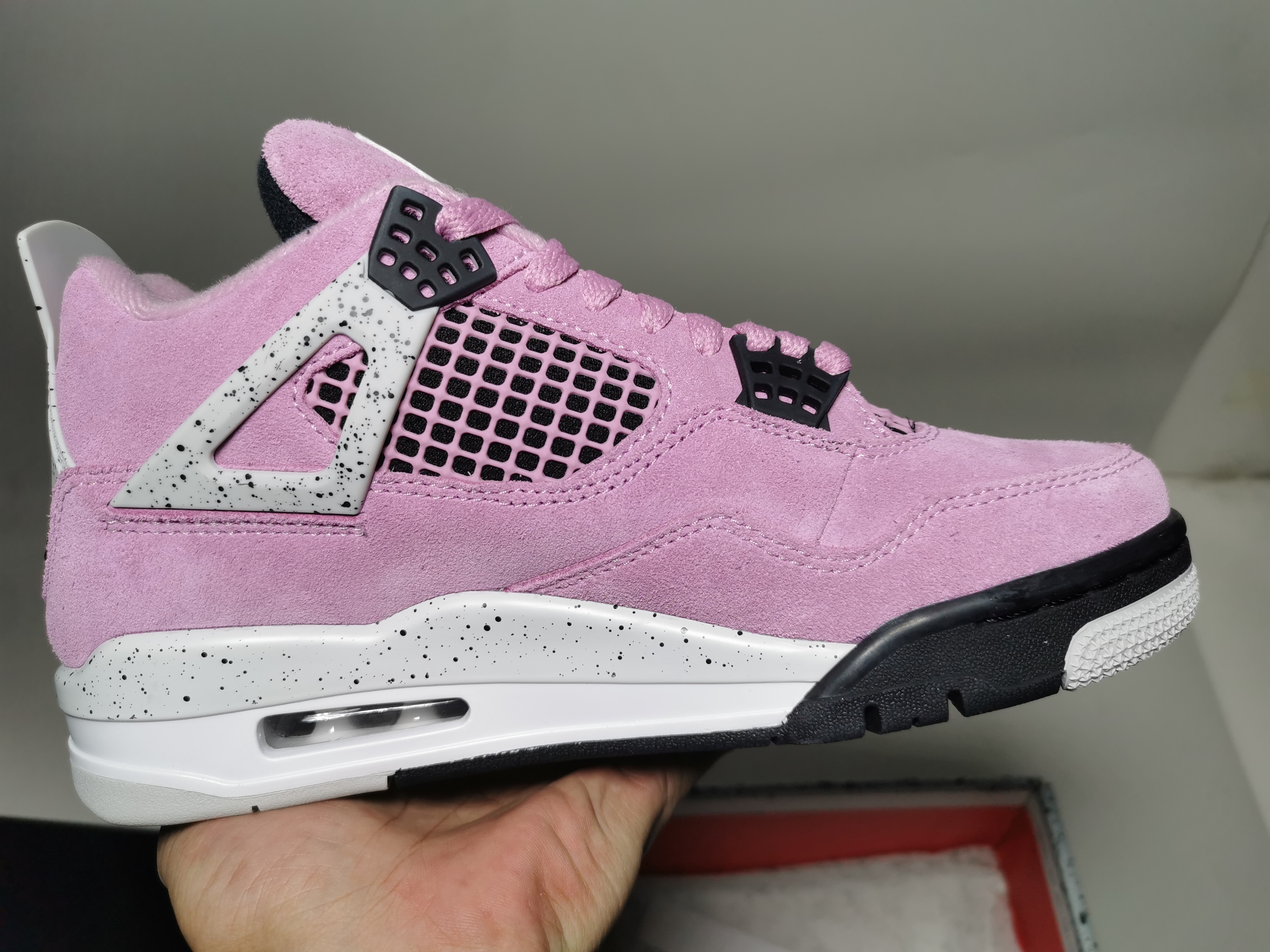 PK God Batch Air Jordan 4 Orchid AQ9129-501 review stockxkicksvip 02