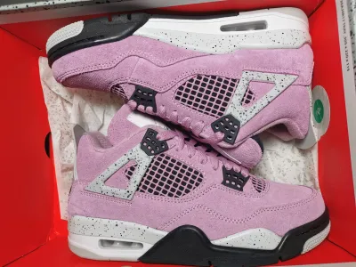 PK God Batch Air Jordan 4 Orchid AQ9129-501 review stockxkicksvip 03