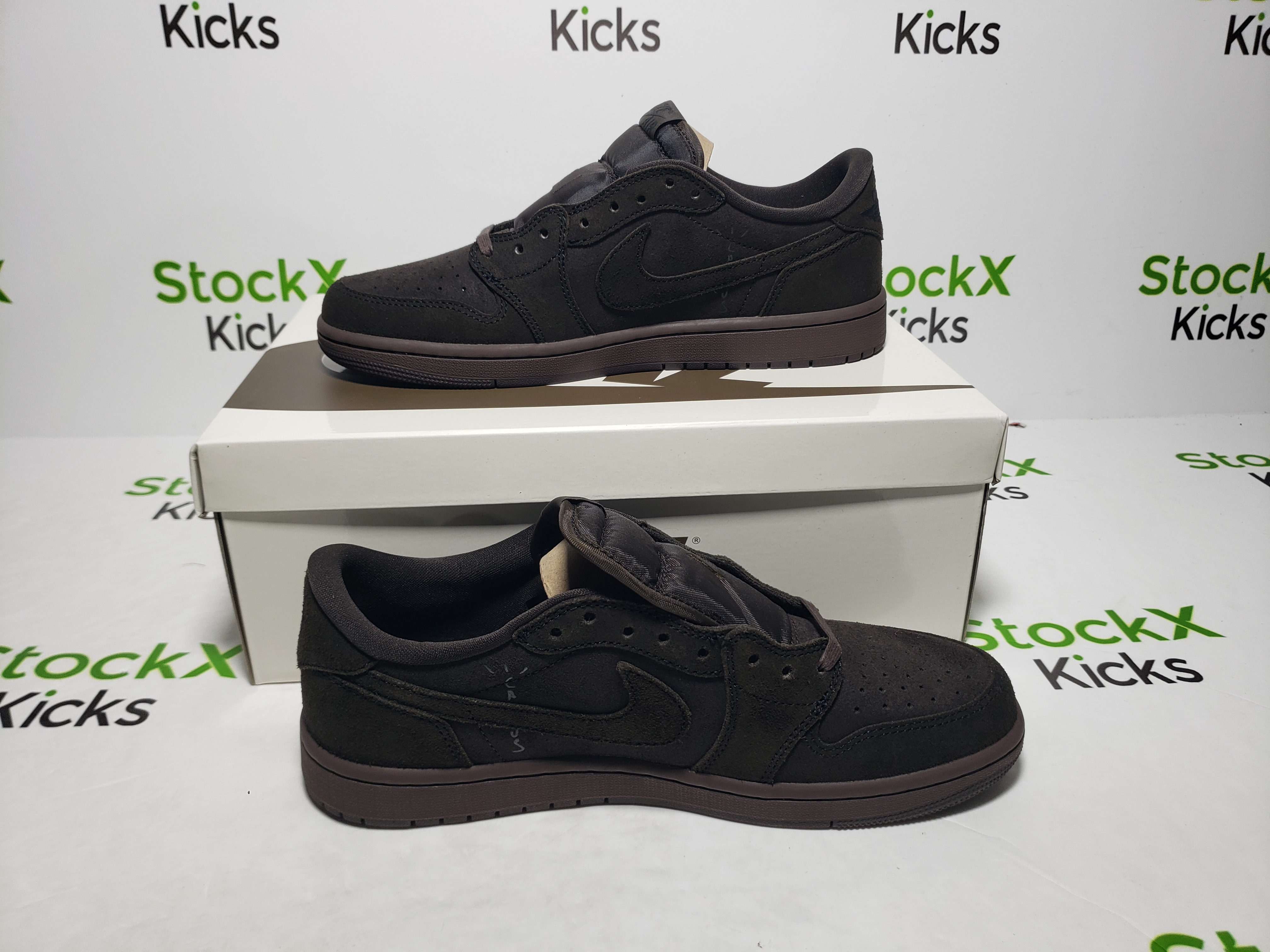 PK God Batch Travis Scott x Air Jordan 1 Low OG SP-T Velvet Brown DM7866-202 review Stockxkicksvip 03